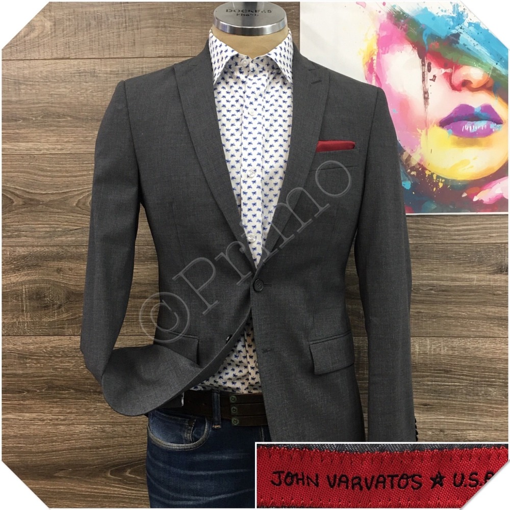 JOHN VARVATOS‎ Mens Blazer Sport Coat Casual Jacket Size 36R Classic Wool Suit